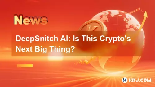 DeepSnitch AI:这是加密货币的下一个大事吗? DeepSnitch AI:这是加密货币的下一个大事吗?