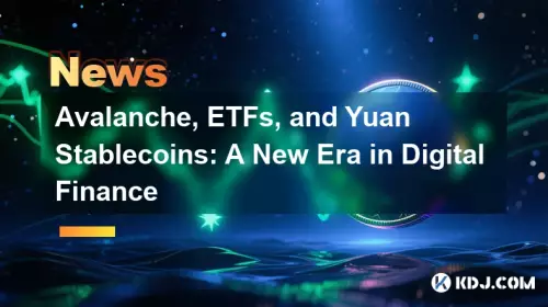 雪崩、ETF、Yuan Stablecoins:デジタルファイナンスの新しい時代 雪崩、ETF、Yuan Stablecoins:デジタルファイナンスの新しい時代