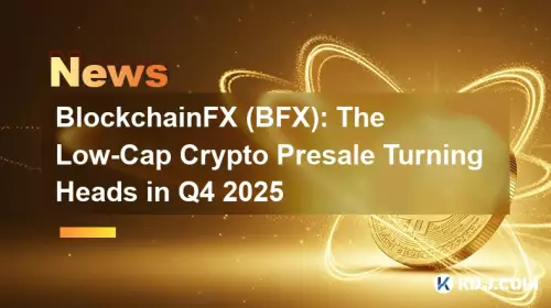 BlockchainFX (BFX):2025 年第四季度低市值加密貨幣預售引人注目 BlockchainFX (BFX):2025 年第四季度低市值加密貨幣預售引人注目