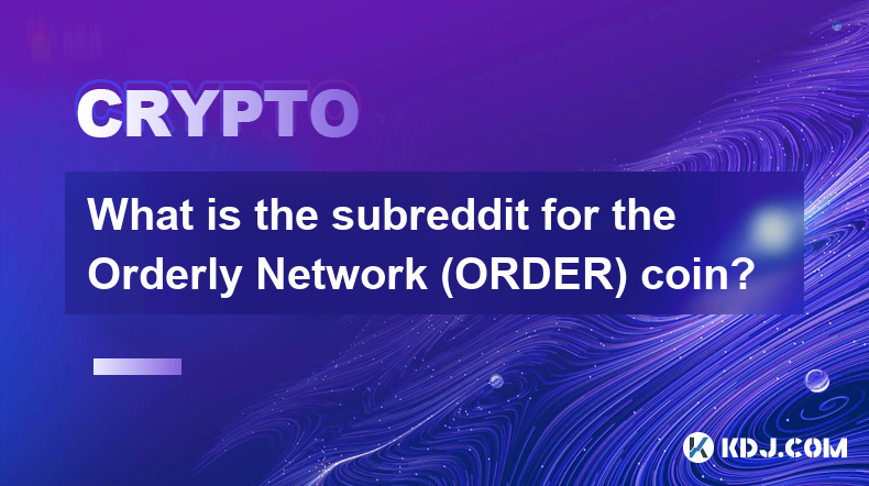 What is the subreddit for the Orderly Network (ORDER) coin?