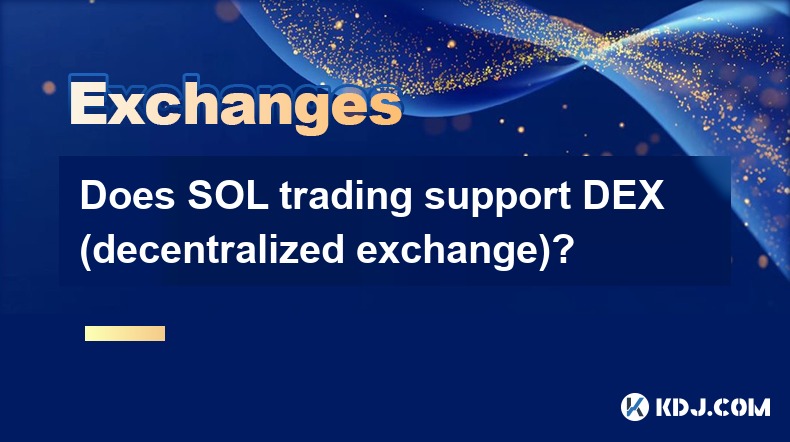 Sol Trading은 DEX (분산화 된 교환)를 지원합니까? Sol Trading은 DEX (분산화 된 교환)를 지원합니까?