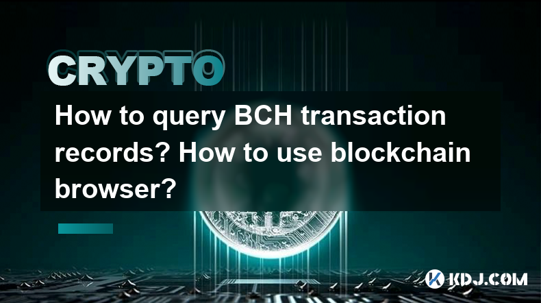 How to query BCH transaction records? How to use blockchain browser? How to query BCH transaction records? How to use blockchain browser?