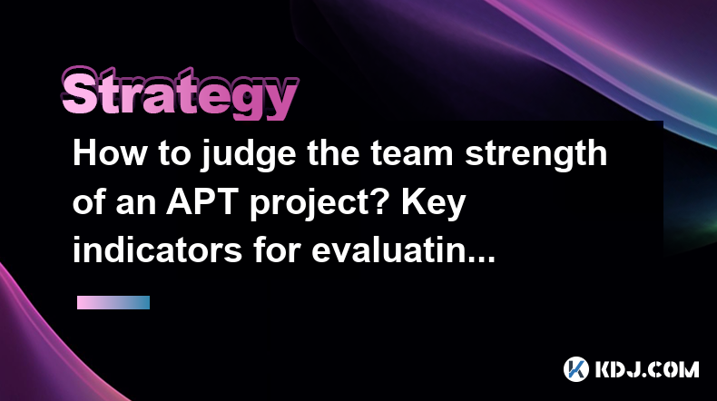 How to judge the team strength of an APT project? Key indicators for evaluating development background? How to judge the team strength of an APT project? Key indicators for evaluating development background?