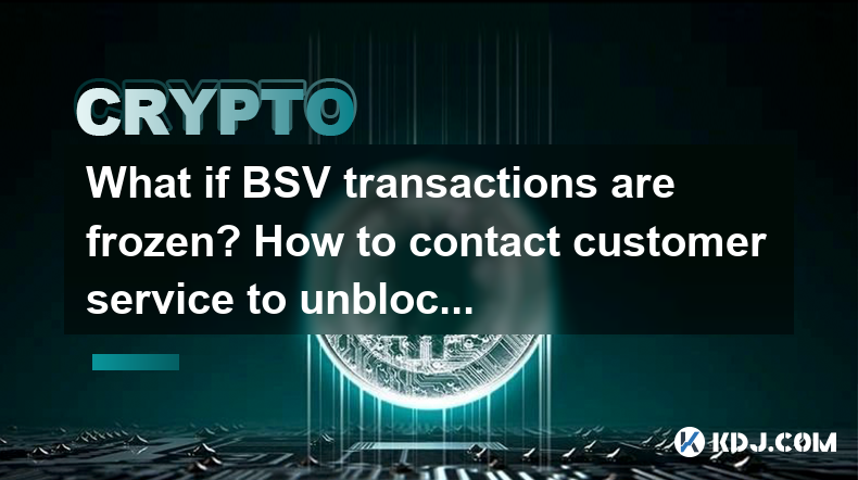 What if BSV transactions are frozen? How to contact customer service to unblock the account? What if BSV transactions are frozen? How to contact customer service to unblock the account?