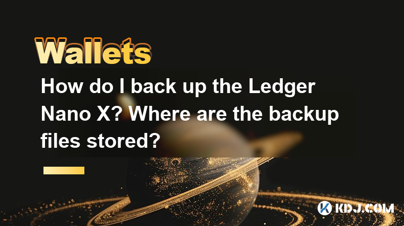 Comment sauvegarder le ledger Nano X? Où sont stockés les fichiers de sauvegarde? Comment sauvegarder le ledger Nano X? Où sont stockés les fichiers de sauvegarde?