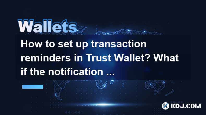 How to set up transaction reminders in Trust Wallet? What if the notification is not displayed? How to set up transaction reminders in Trust Wallet? What if the notification is not displayed?