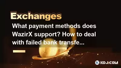 What payment methods does WazirX support? How to deal with failed bank transfers? What payment methods does WazirX support? How to deal with failed bank transfers?