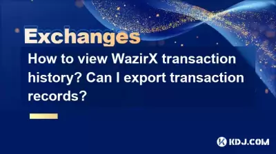 How to view WazirX transaction history? Can I export transaction records? How to view WazirX transaction history? Can I export transaction records?