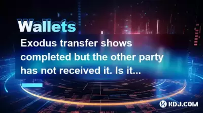 Exodus transfer shows completed but the other party has not received it. Is it a double spend problem? Exodus transfer shows completed but the other party has not received it. Is it a double spend problem?