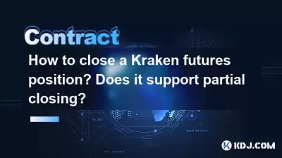 How to close a Kraken futures position? Does it support partial closing? How to close a Kraken futures position? Does it support partial closing?