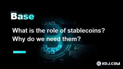 What is the role of stablecoins? Why do we need them? What is the role of stablecoins? Why do we need them?