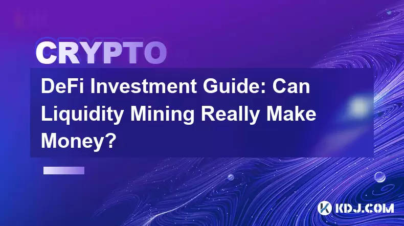Defi Investment Guide: Kann Liquidity Mining wirklich Geld verdienen? Defi Investment Guide: Kann Liquidity Mining wirklich Geld verdienen?