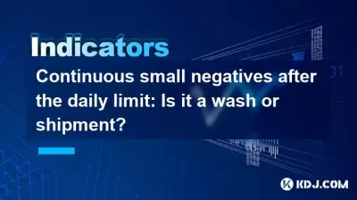 Continuous small negatives after the daily limit: Is it a wash or shipment? Continuous small negatives after the daily limit: Is it a wash or shipment?