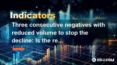 Three consecutive negatives with reduced volume to stop the decline: Is the rebound about to begin? Three consecutive negatives with reduced volume to stop the decline: Is the rebound about to begin?