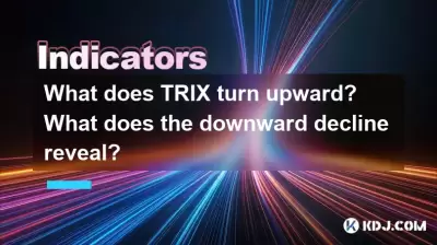 What does TRIX turn upward? What does the downward decline reveal? What does TRIX turn upward? What does the downward decline reveal?