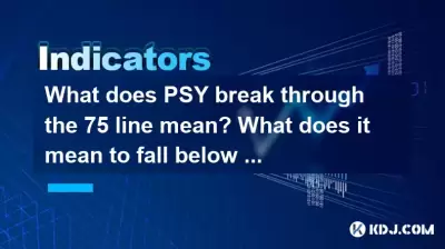 What does PSY break through the 75 line mean? What does it mean to fall below the 25 line? What does PSY break through the 75 line mean? What does it mean to fall below the 25 line?
