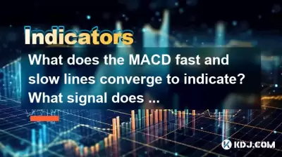 What does the MACD fast and slow lines converge to indicate? What signal does the re-divergence represent? What does the MACD fast and slow lines converge to indicate? What signal does the re-divergence represent?