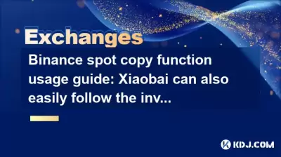 Binance spot copy function usage guide: Xiaobai can also easily follow the investment Binance spot copy function usage guide: Xiaobai can also easily follow the investment
