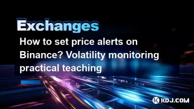 How to set price alerts on Binance? Volatility monitoring practical teaching How to set price alerts on Binance? Volatility monitoring practical teaching