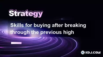 Skills for buying after breaking through the previous high Skills for buying after breaking through the previous high