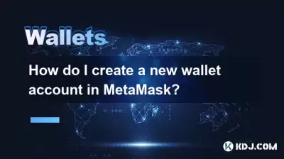 How do I create a new wallet account in MetaMask? How do I create a new wallet account in MetaMask?