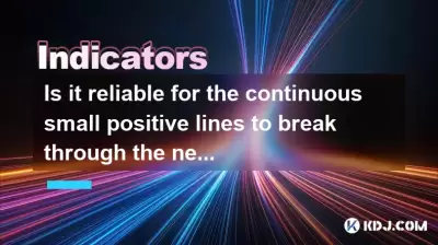 Is it reliable for the continuous small positive lines to break through the neckline with moderate volume? Is it reliable for the continuous small positive lines to break through the neckline with moderate volume?