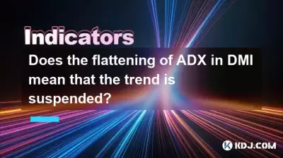 Does the flattening of ADX in DMI mean that the trend is suspended? Does the flattening of ADX in DMI mean that the trend is suspended?