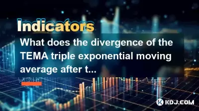 What does the divergence of the TEMA triple exponential moving average after the adhesion mean? Has the direction choice come? What does the divergence of the TEMA triple exponential moving average after the adhesion mean? Has the direction choice come?