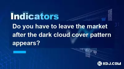 Do you have to leave the market after the dark cloud cover pattern appears? Do you have to leave the market after the dark cloud cover pattern appears?