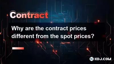 Why are the contract prices different from the spot prices? Why are the contract prices different from the spot prices?