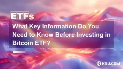 What Key Information Do You Need to Know Before Investing in Bitcoin ETF? What Key Information Do You Need to Know Before Investing in Bitcoin ETF?