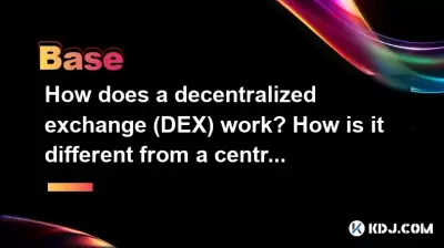 How does a decentralized exchange (DEX) work? How is it different from a centralized one? How does a decentralized exchange (DEX) work? How is it different from a centralized one?