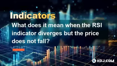 What does it mean when the RSI indicator diverges but the price does not fall? What does it mean when the RSI indicator diverges but the price does not fall?