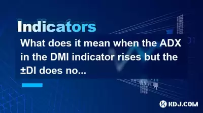 What does it mean when the ADX in the DMI indicator rises but the ±DI does not move? What does it mean when the ADX in the DMI indicator rises but the ±DI does not move?