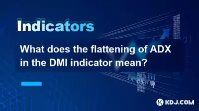 What does the flattening of ADX in the DMI indicator mean? What does the flattening of ADX in the DMI indicator mean?