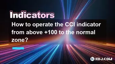 How to operate the CCI indicator from above +100 to the normal zone? How to operate the CCI indicator from above +100 to the normal zone?