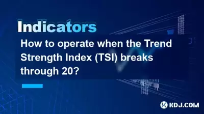 How to operate when the Trend Strength Index (TSI) breaks through 20? How to operate when the Trend Strength Index (TSI) breaks through 20?