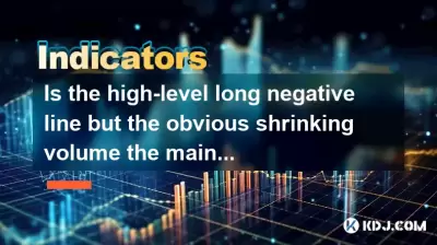 Is the high-level long negative line but the obvious shrinking volume the main force shipping? Is the high-level long negative line but the obvious shrinking volume the main force shipping?