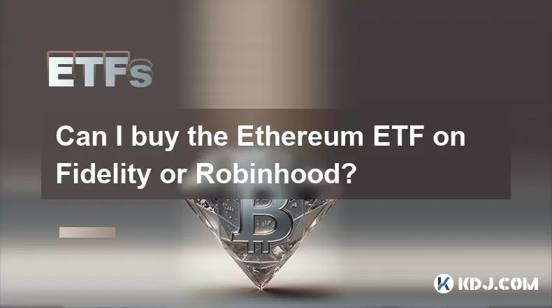Puis-je acheter le ETF Etf sur Fidelity ou Robinhood? Puis-je acheter le ETF Etf sur Fidelity ou Robinhood?