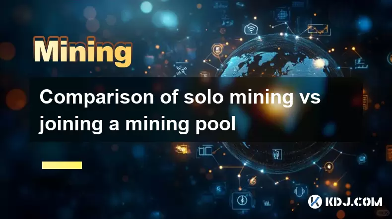 Comparison of solo mining vs joining a mining pool Comparison of solo mining vs joining a mining pool