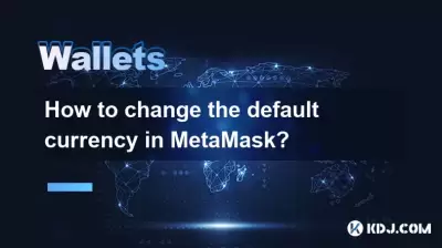 How to change the default currency in MetaMask? How to change the default currency in MetaMask?