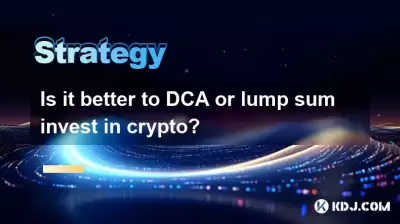 Is it better to DCA or lump sum invest in crypto? Is it better to DCA or lump sum invest in crypto?