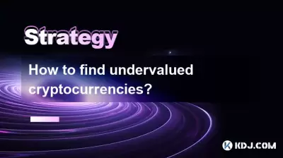 How to find undervalued cryptocurrencies? How to find undervalued cryptocurrencies?