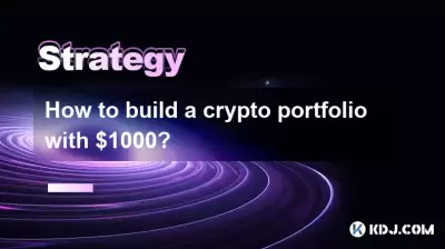 How to build a crypto portfolio with $1000? How to build a crypto portfolio with $1000?