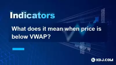 What does it mean when price is below VWAP? What does it mean when price is below VWAP?