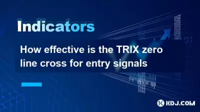 How effective is the TRIX zero line cross for entry signals How effective is the TRIX zero line cross for entry signals