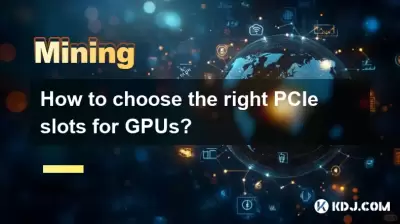 How to choose the right PCIe slots for GPUs? How to choose the right PCIe slots for GPUs?