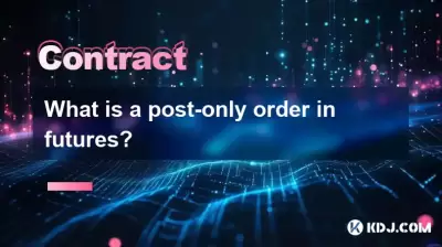 What is a post-only order in futures? What is a post-only order in futures?