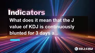 What does it mean that the J value of KDJ is continuously blunted for 3 days at an extremely low level? What does it mean that the J value of KDJ is continuously blunted for 3 days at an extremely low level?