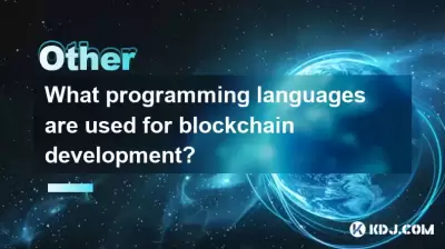What programming languages are used for blockchain development? What programming languages are used for blockchain development?